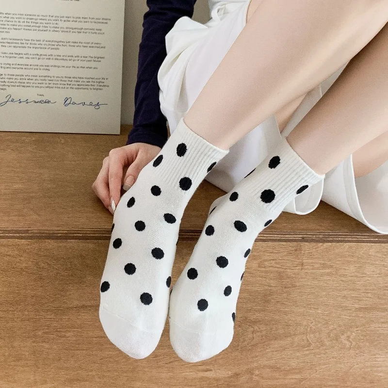 

1/6 Pairs Spring/Summer New Product: White Striped College Style Short Socks Casual Comfortable Versatile Women's Short Socks