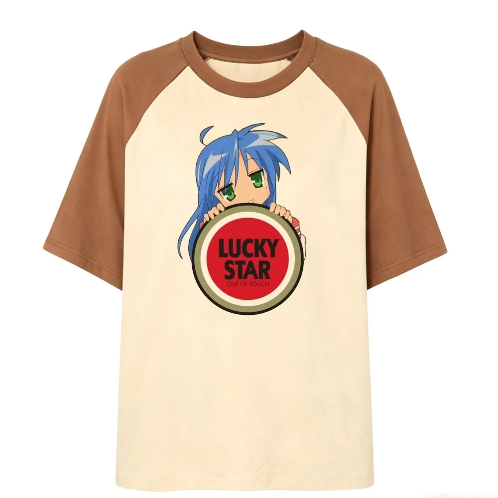 Lucky Star Otaku shirt women Retro alternative  grunge 80s t shirt summer japan cheap anime