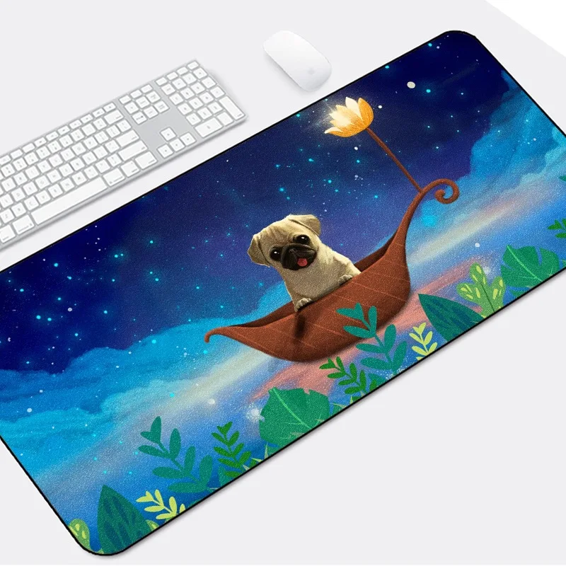 Cute Gaming Mouse Pad Large Mouse Mat Laptop Space Writing Desk Mats 80x30cm Computer Gamer Keyboard Deskpad Mousepad for PC