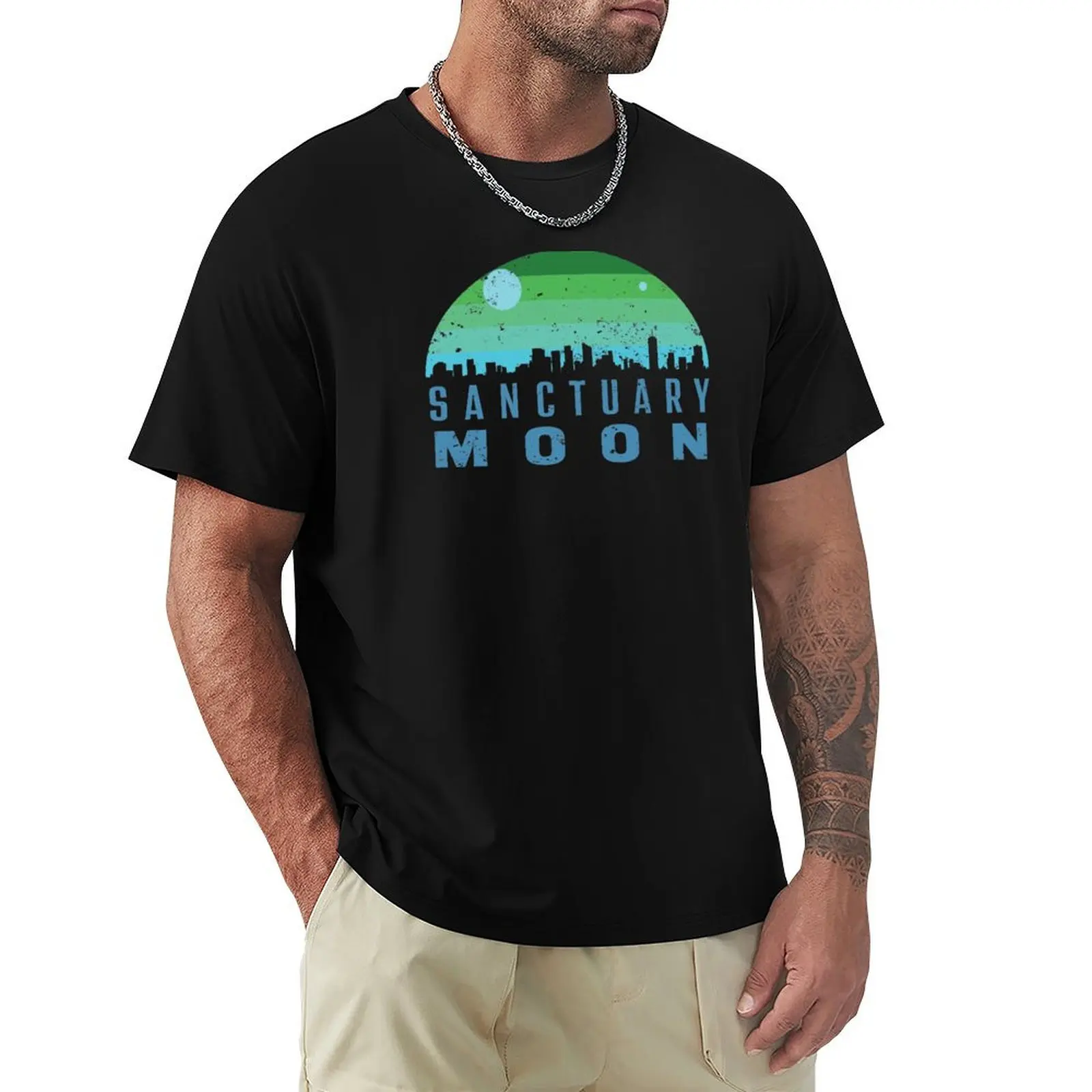 

Sanctuary Moon T-Shirt anime shirt Aesthetic clothing mens graphic t-shirts funny