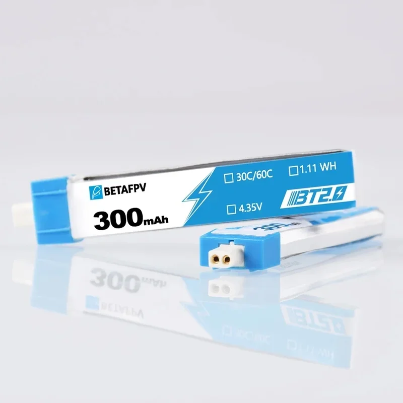 8 sztuk/partia BETAFPV BT2.0 1S 300mAh bateria 4.35V 30C/60C Lipo dla Cetus FPV gogles malutki dron Meteor65