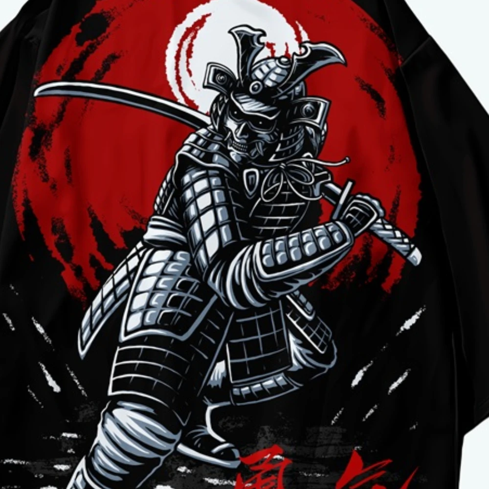 Trajes tradicionales japoneses para hombres, Print Samurai japonés, Haori Kimonos Yukata Harajuku, cárdigan, prenda de cárdigan