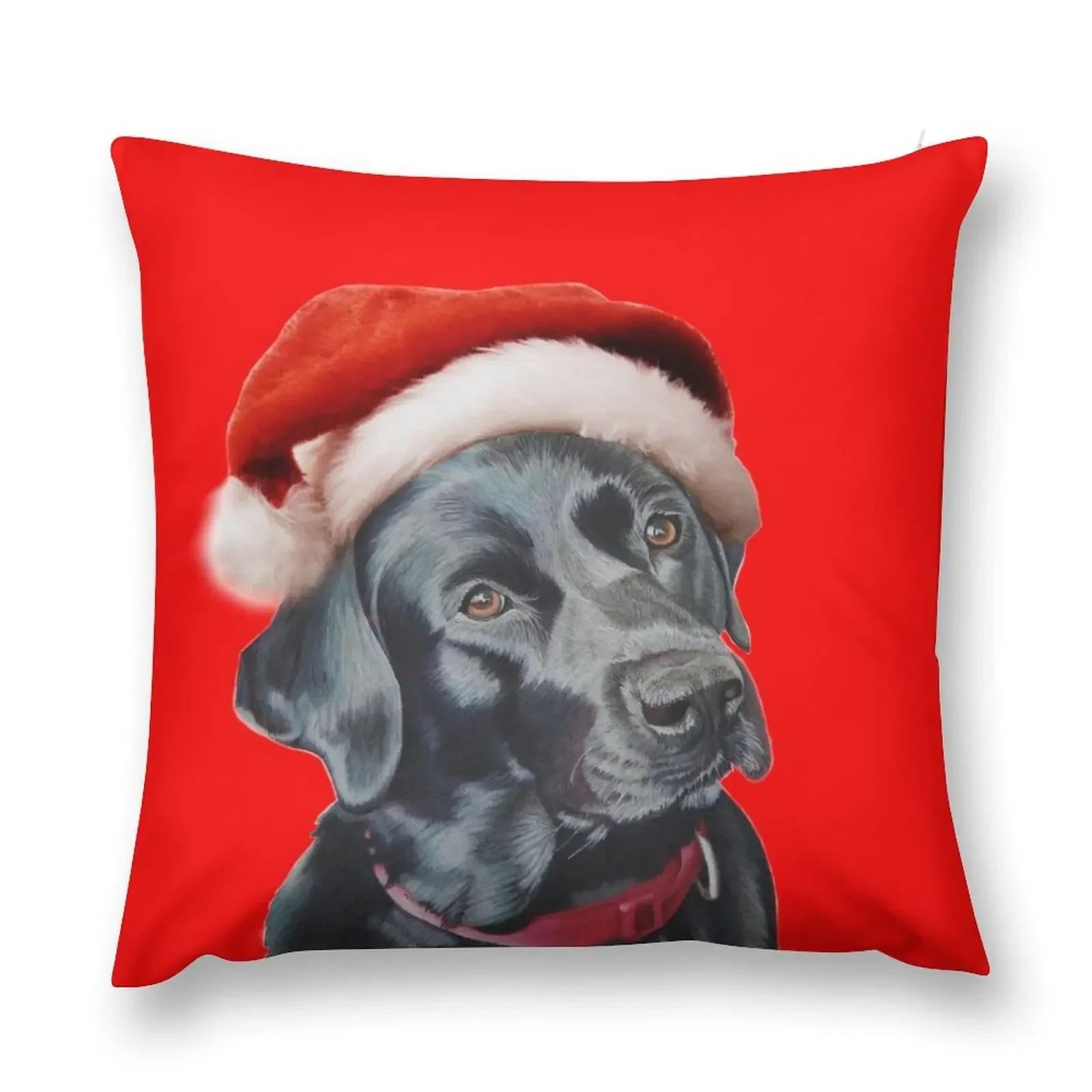 

Black Labrador at christmas Throw Pillow Sofa Cushion Cover Christmas Cushion For Home Cushion Child pillow