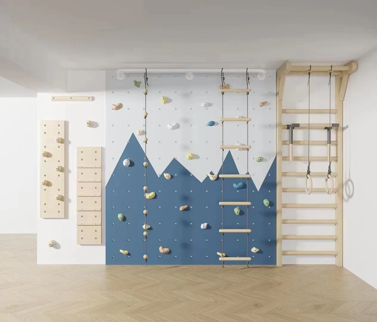 High Quality Competitive Price Indoor Adventure Set Children Play Soft Rock Climbing Wall