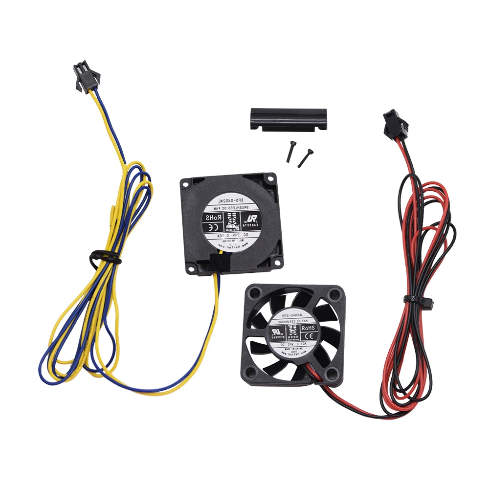 Ender-5 Fan Kit DC 24V 4010 Blower+Axial Cooling Fan with Air Duct Aircraft Terminal L950mm Cable Low Noise Brushless Motor Fan