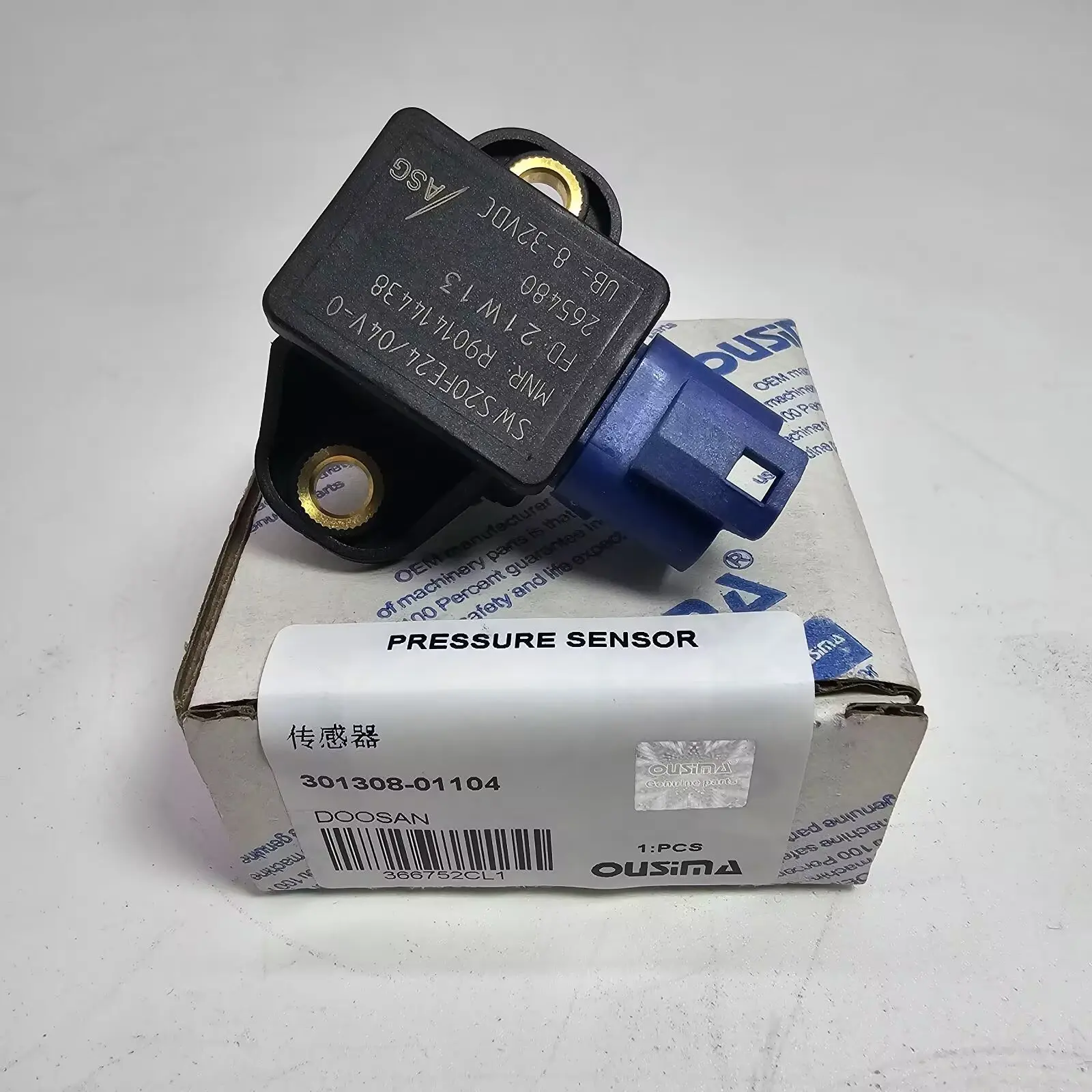 

301308-01104 Steel Pressure Sensor For Excavator Machinery Parts