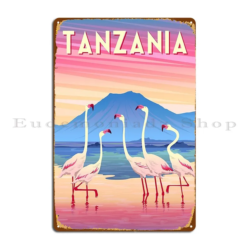 Tanzania Metal Plaque Poster Create Designer Cinema Pub Club Tin Sign Poster