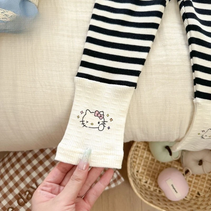 Kawaii مرحبا كيتي سانريو الأطفال لطيف الكرتون مريحة الدافئة السراويل الضيقة طالب طماق هدايا عيد الميلاد للأطفال