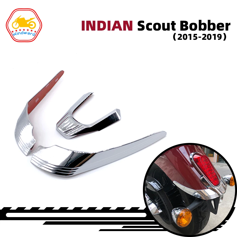 

Rear fender tip decoration stickers motorcycle taillight accessories NEW Suitable for Indian Boy Scout model est 1901 2015-2020