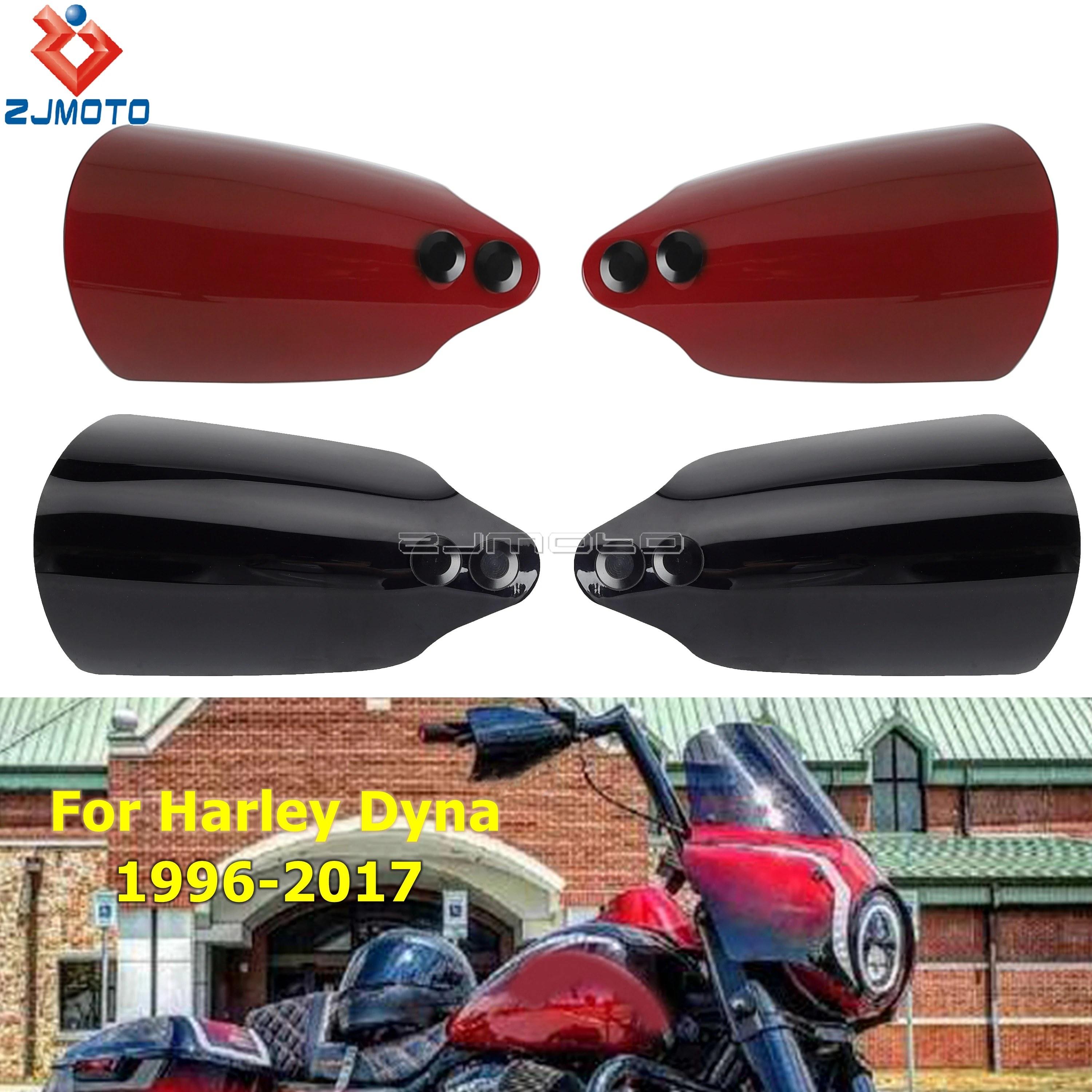 Motorcycle Hand Guards Handlebar Protection Handguard For Harley Dyna Wide Super Glide Low Rider Street Bob FLD FXDS 1996-2017