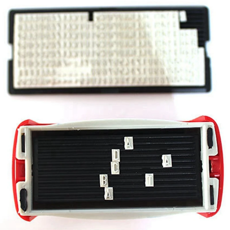 10X Set cap tinta sendiri dapat dipersonalisasi kustom DIY nama bisnis cetak alamat stempel karet dengan Kit Pinset