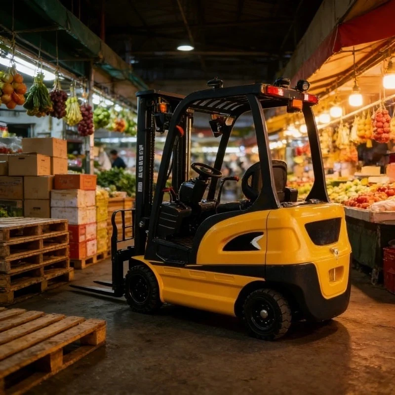 Electric Forklift 2 Ton Automatic Parking Brake For Slope Safety In Cargo Hub To Prevent Vehicle Rolling And Ensure Security