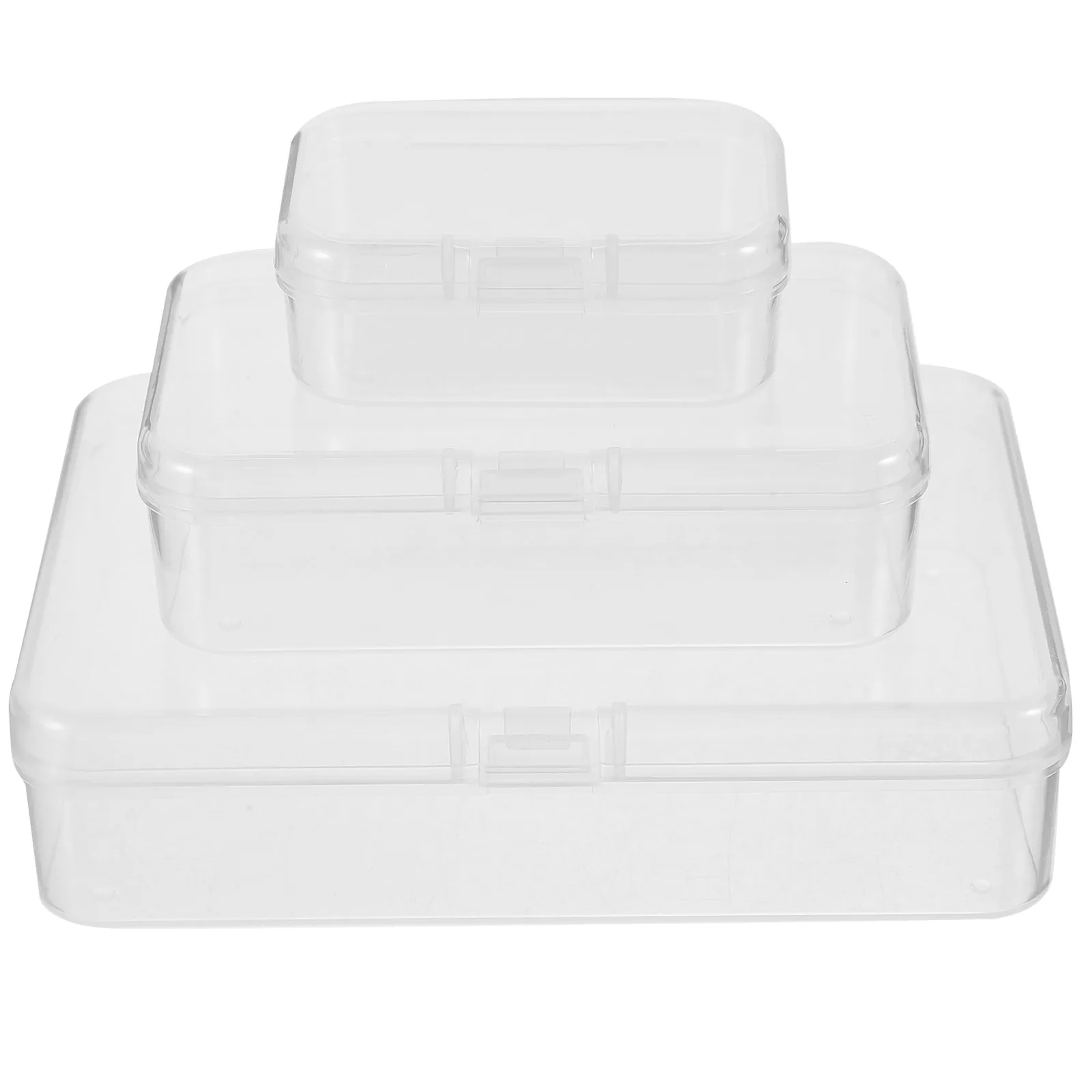 

28pcs Bead Organizer Storage Clear Plastic Containers Hinged Lid For Jewelry Beads Buttons Small Items Craft Organizer