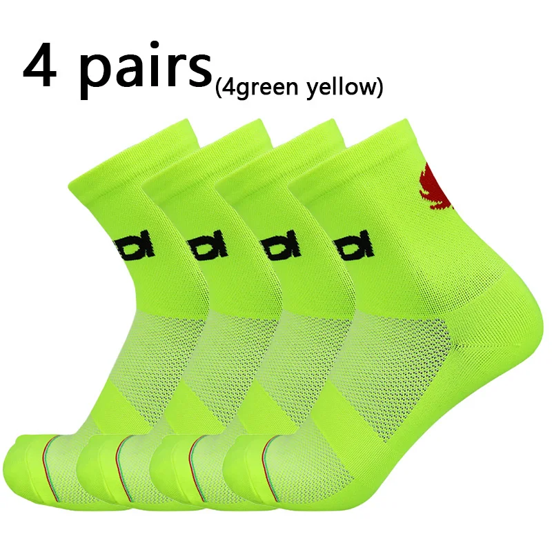 Chaussettes de compression respirantes pour hommes et femmes, 4 paires courtes, course professionnelle, basket-ball, sports de plein air, cyclisme, 2023