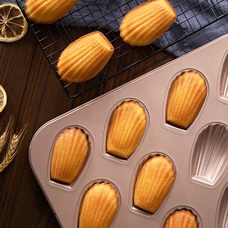 

Non-Sti 2-Cavi Butter Rice Cake Board Chestnut Roasting Pan Cake Baking Tools for Home Use French Sle Baking Mold