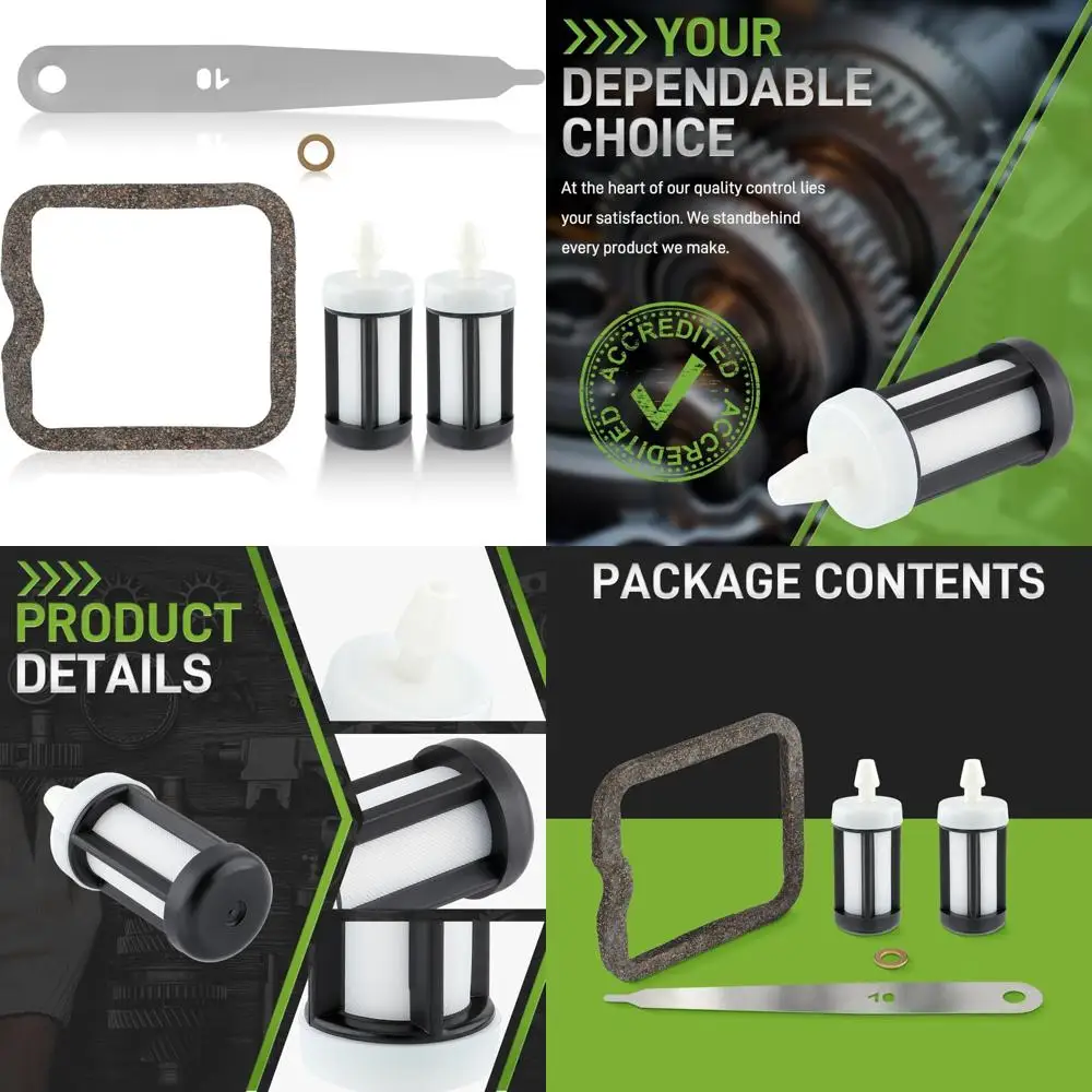 Kit de service de soupape de ventilateur Stihl FS90, FS100, FS110, FS130 avec dégagement de réglage et filtre à carburant 4180-007-1005