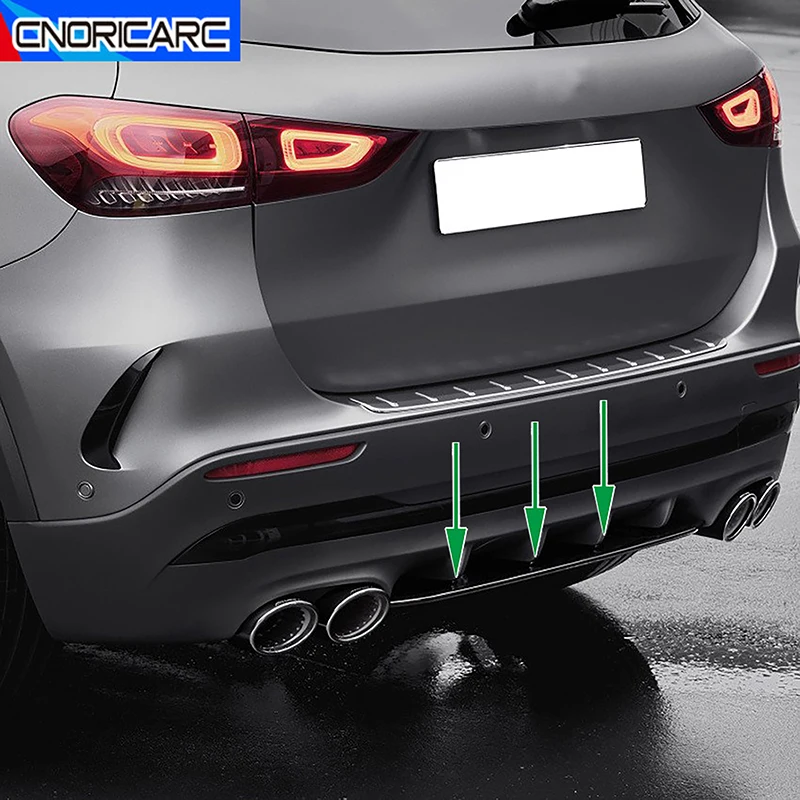 

Car Styling Exterior Accessories Rear Trunk Spoiler Trim Strip Lower Bumper Lip Diffuser Cover For Mercedes Benz GLA H247 2020+