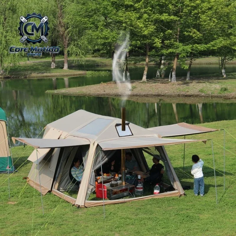 Rainproof Sunproof Inflatable Tents Quick Automatic Opening Park Grassland Tents Multifunctional Outdoor Camping Supplies