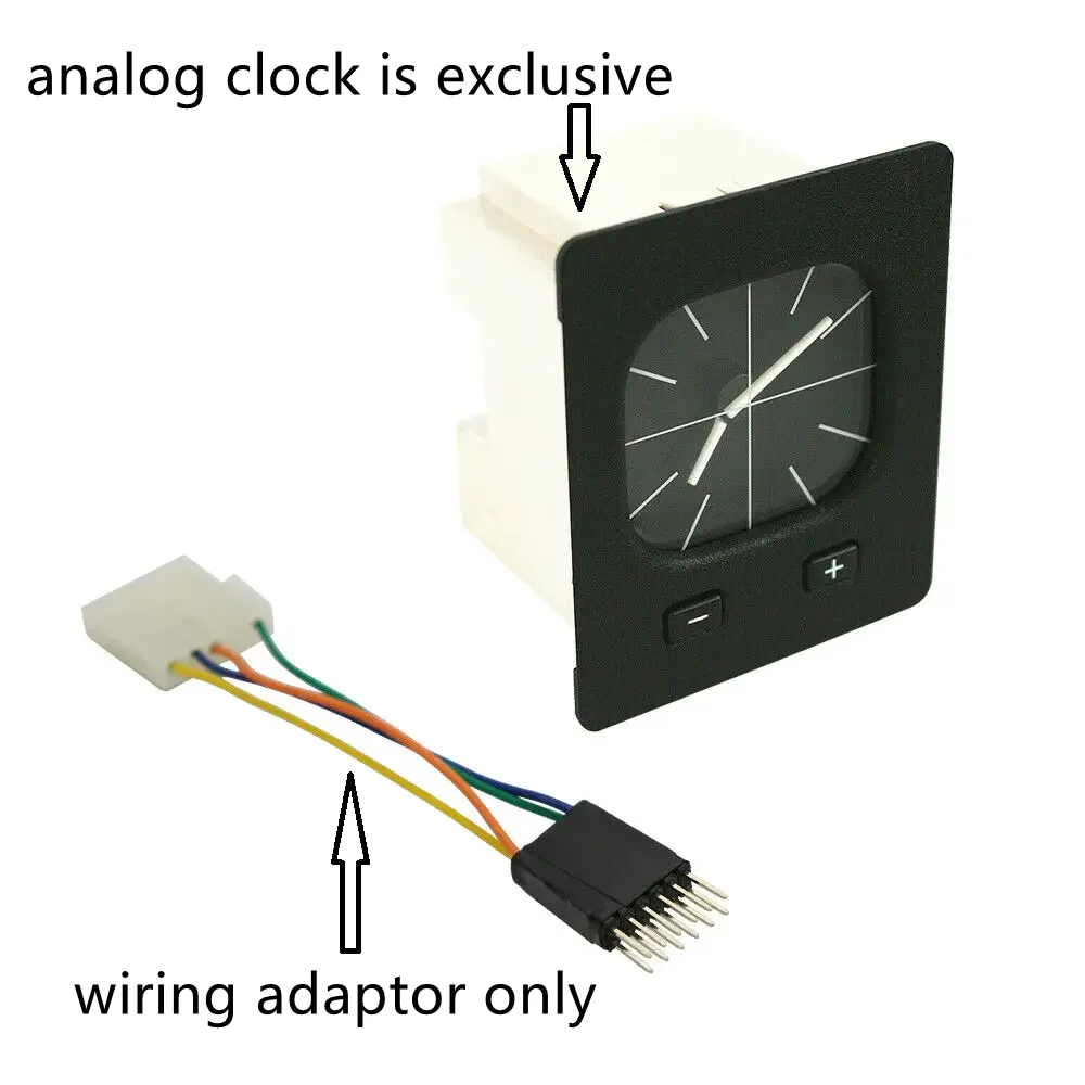 Plug & Play Wiring Adapter only for BMW E30 E24 E28 Euro Analog Clock Original with 6 Button OBC
