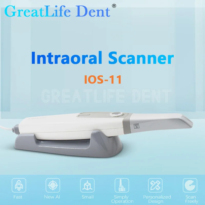 GreatLife Dent One Set 3D Scanner Smallest CAD CMD Oral Model Orthodontic Restoration Imaging Aoralscan with Scanning Software