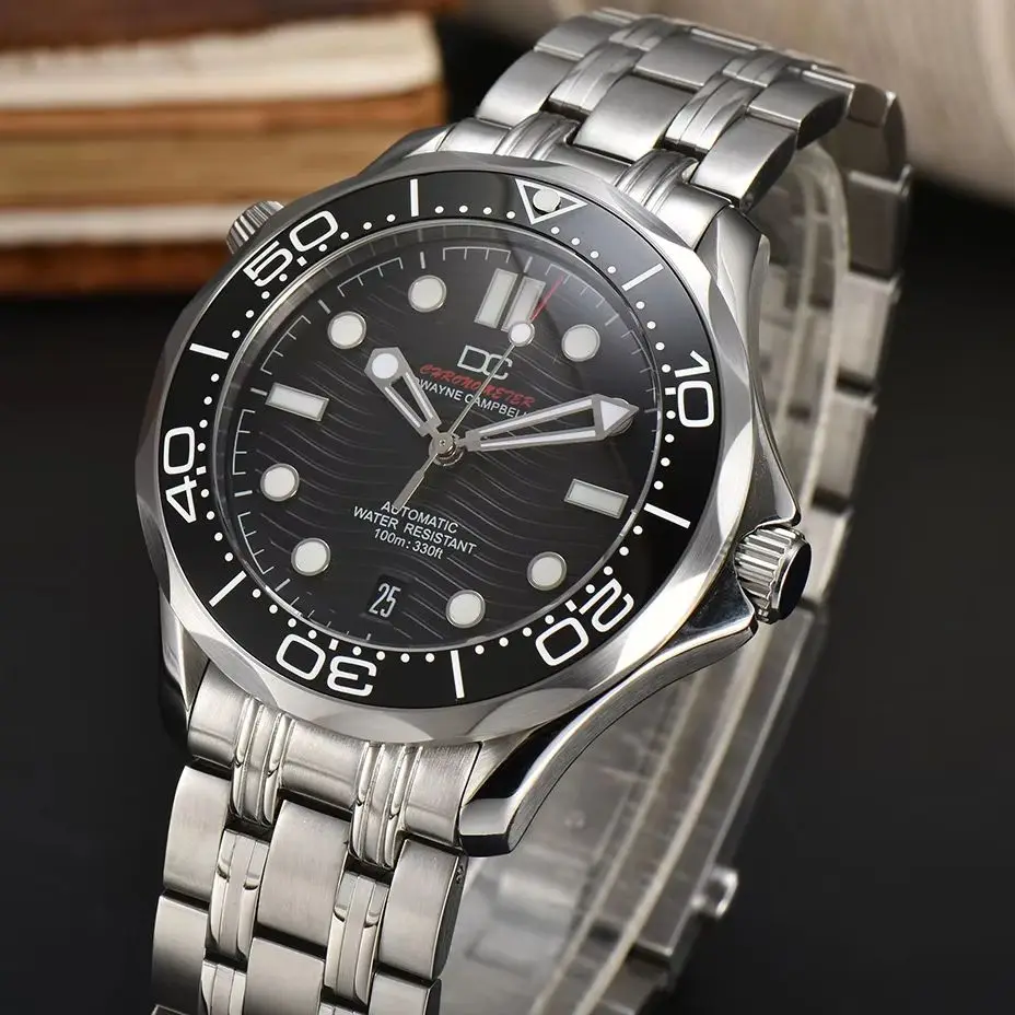 Dwayne Campbell New Luxury Watch Waterproof Luminous Men's Watch Sapphire Glass NH35 Movement 6 o'clock Calendar Automatic Watch