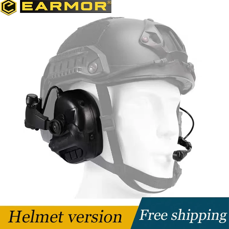 EARMOR-M32 tactical helmet headphones, active noise reduction headphones, helmet earmuffs, hearing protectors