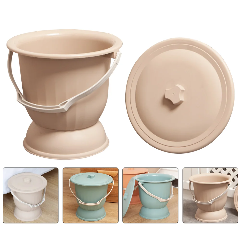 

Urine Bottle Spittoon Woman Portable Toilet for Adults Bucket Plastic Cup Urinal Pail Pot with Lid