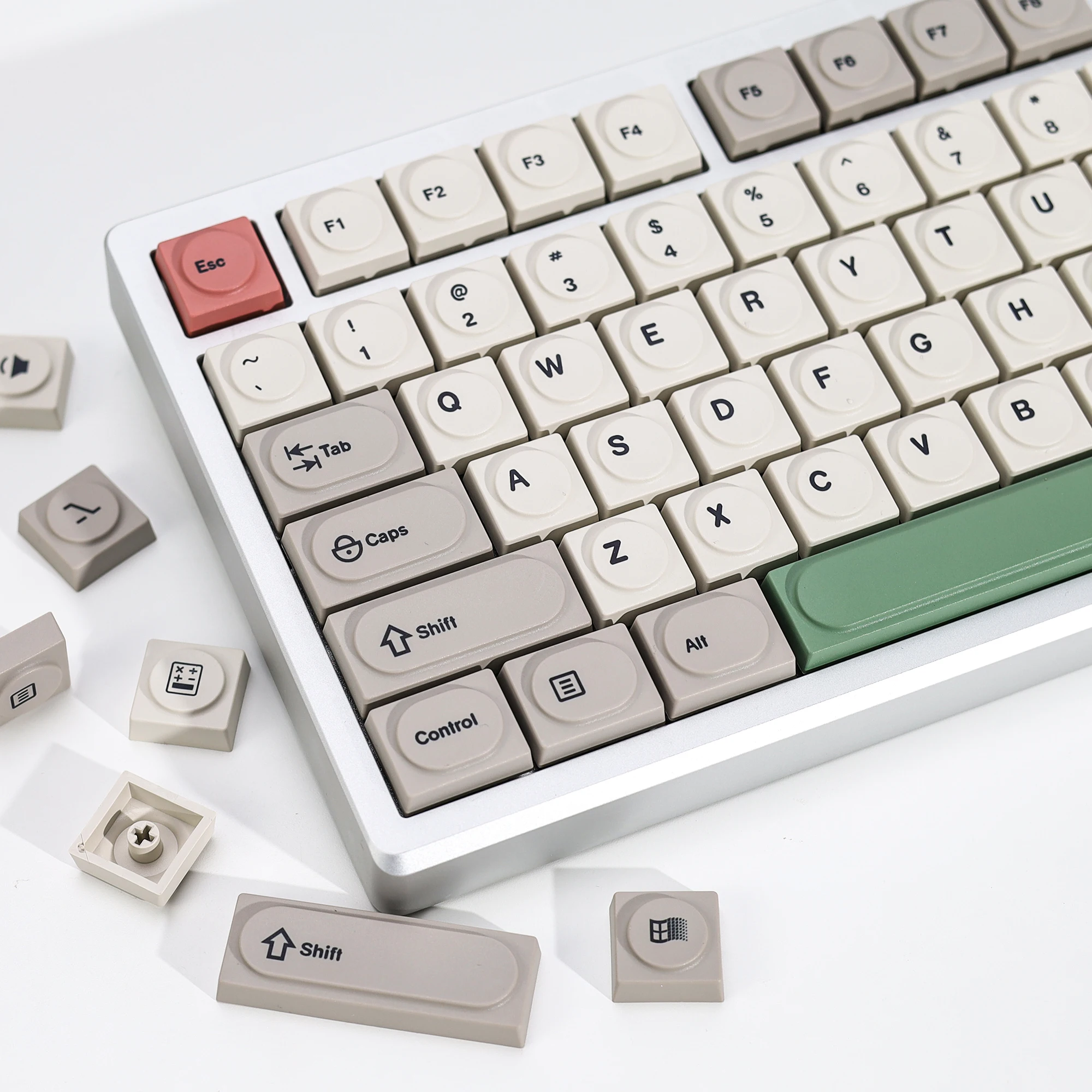 KBDiy 137 Keys GMK 9009 Doys Keycaps PBT Retro1353 Korear Keycap For 60 Low Profile Mechanical Keyboard Game Cherry MX Switches