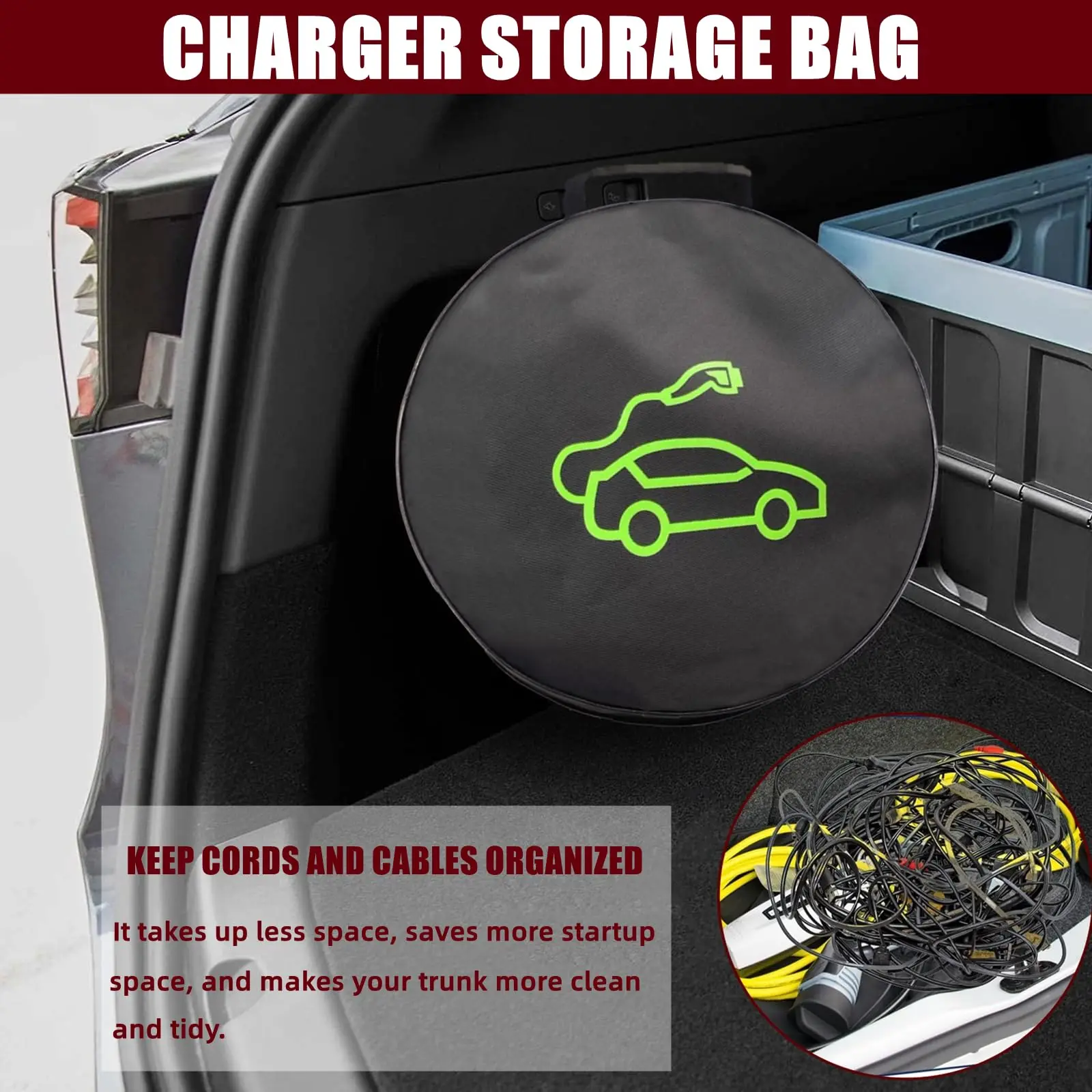 

Водонепроницаемый огнестойкий контейнер для хранения и переноски зарядных устройств и кабелей для электромобилей