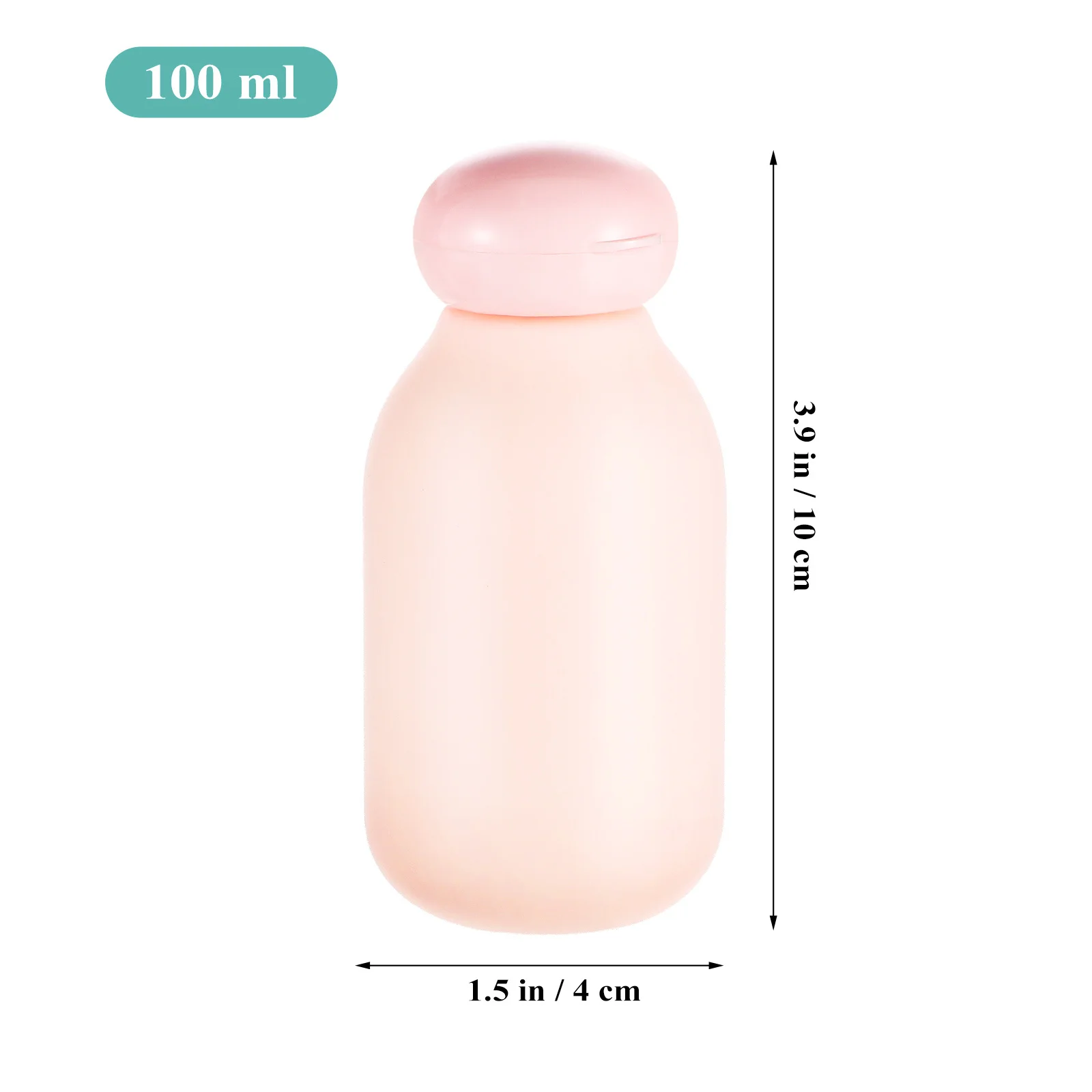 4 pezzi contenitori da viaggio shampoo lozione articoli da toeletta carino durevole materiale pe bottiglie da spremere ricaricabili portatili da viaggio