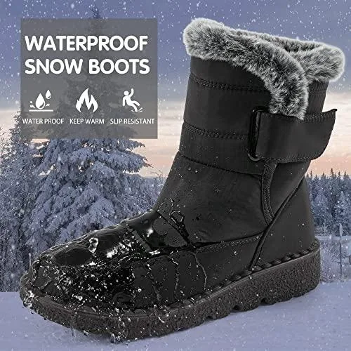 Snow Boots Women Flat Women Shoes Waterproof Women\'s Boots Keep Warm Shoes For Women Fashion Platform Winter Boots Botas Mujer