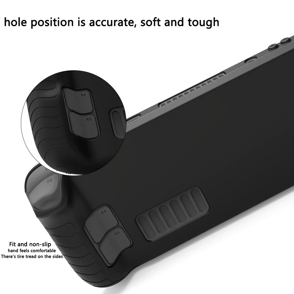 Da Ốp Lưng Silicone Mềm Tay Cầm Chơi Nắp Phụ Kiện Bảo Vệ Vỏ Cho Hơi Nước Sàn Tàu