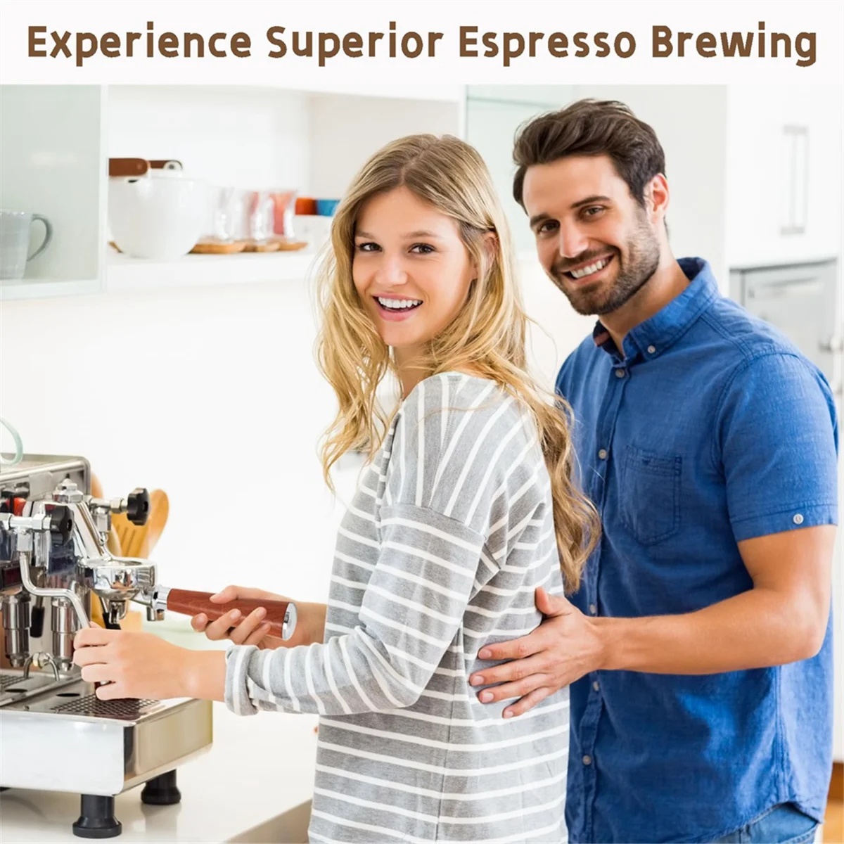 فلتر القهوة بدون قاع مقاس 54 مم - سلة فلتر Portafilter بدون قاع مع شاشة عفريت مقاس 54 مم لآلة القهوة - T33C #5