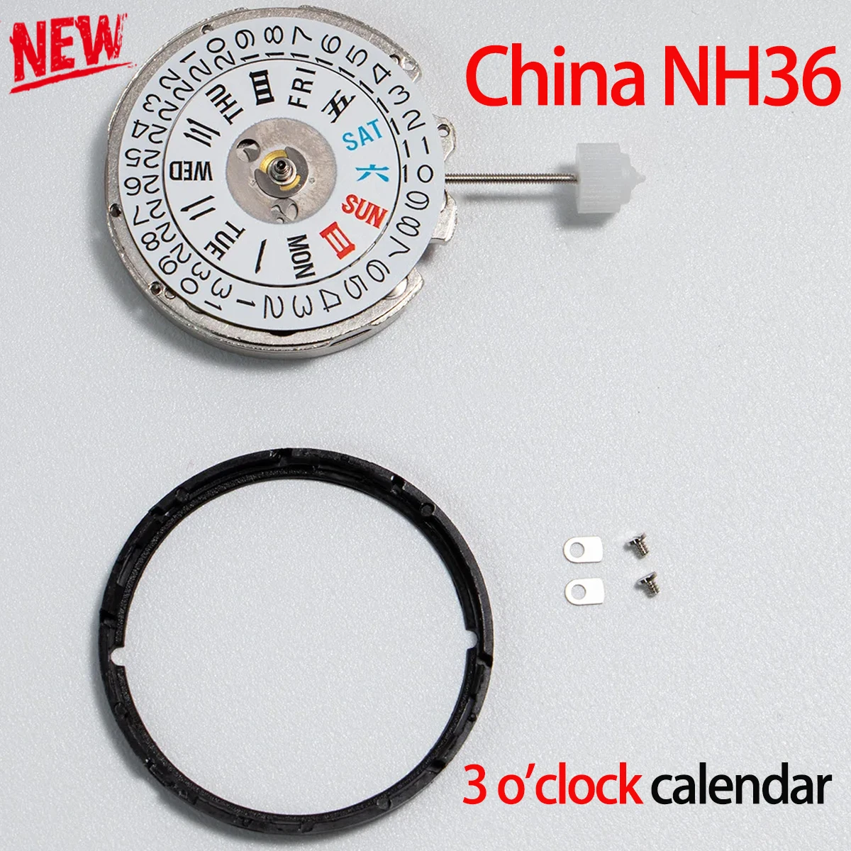 

Механизм NH36, китайское производство, NH36, автоматический механический механизм, высокая точность, 24 камня, мод, замена часов, Япония NH36A