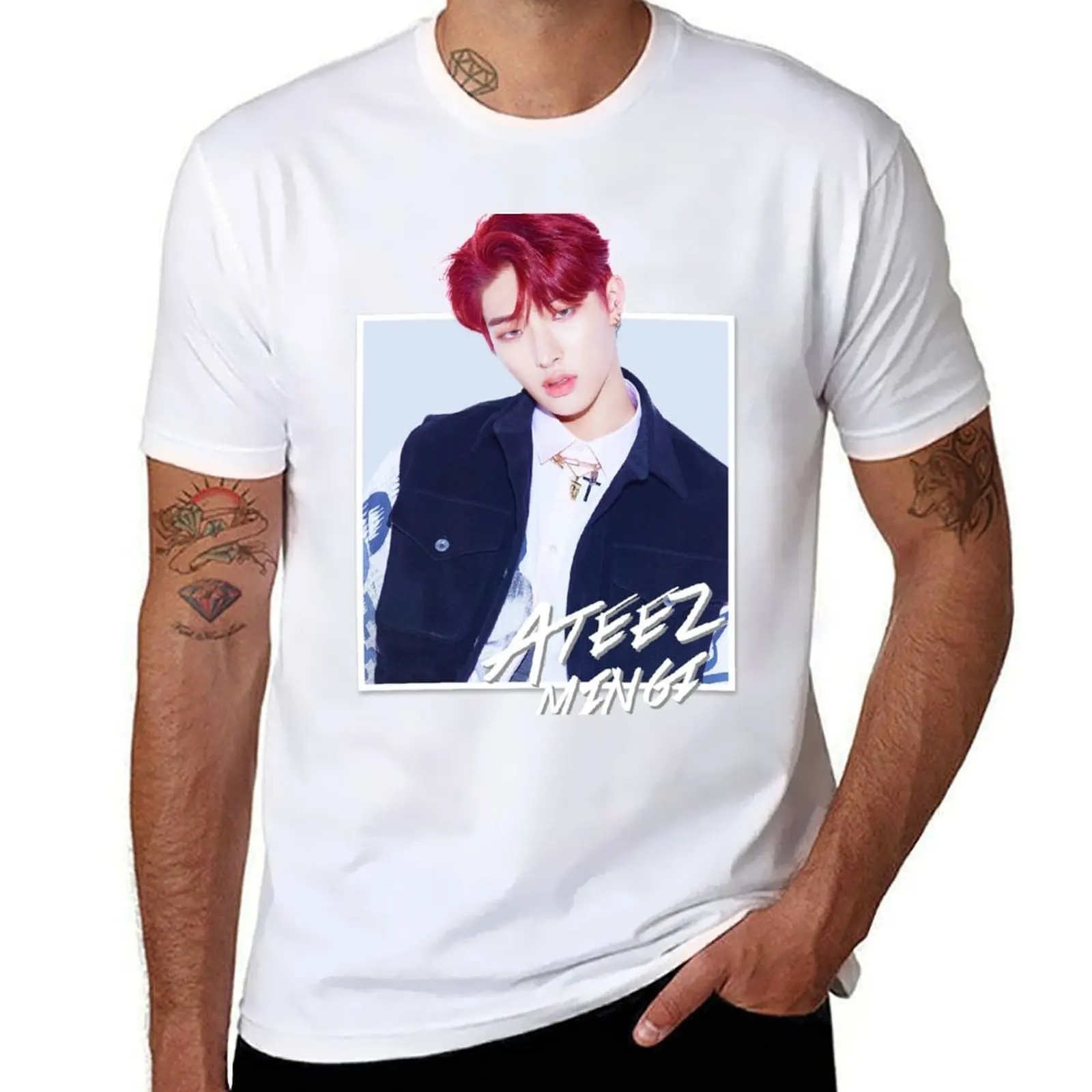 anime high T-Shirt Mingi t Ateez luxury shirts - t brand quality designer shirts man tshirt