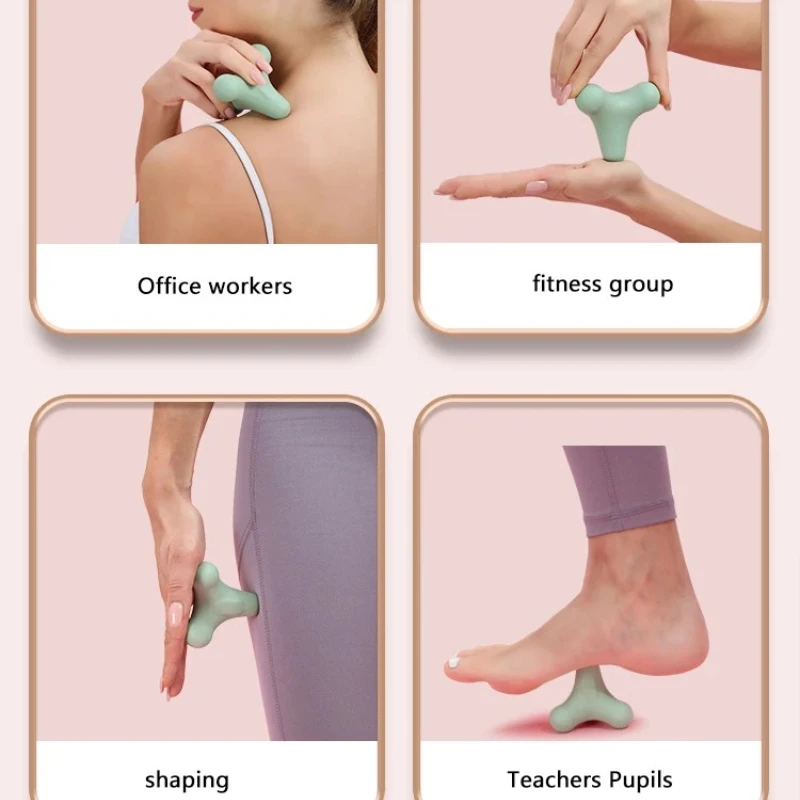 Four Corner Fascia Ball Plantar Ball Massage Shoulder Neck Waist Hand Muscles Lactate Exercise Relaxation Meridian Fitness Ball view 5