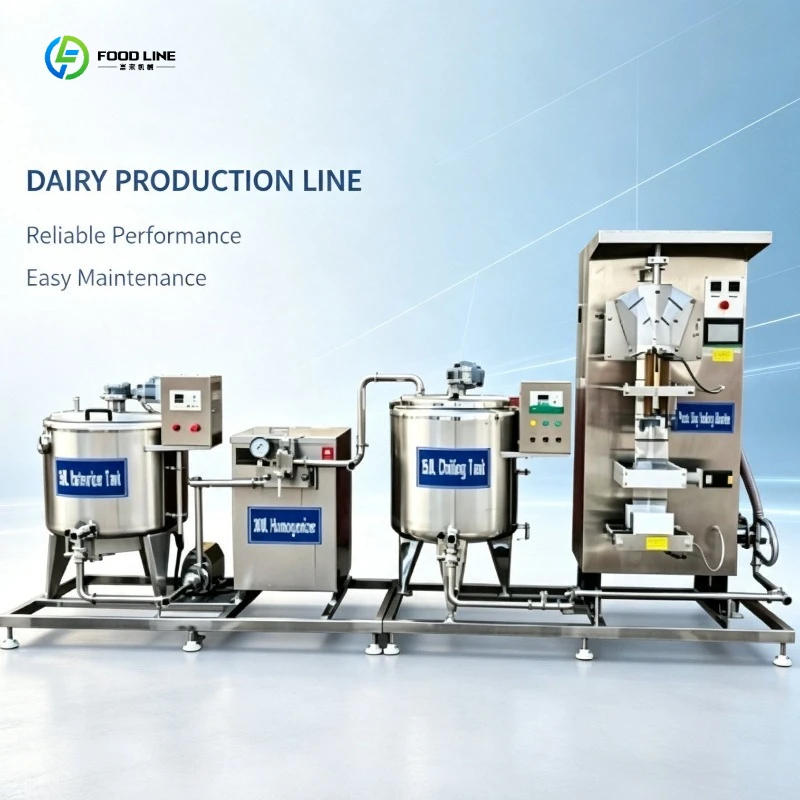 Compact Dairy Processing Production Line for All in One Milk Making System FL Customized