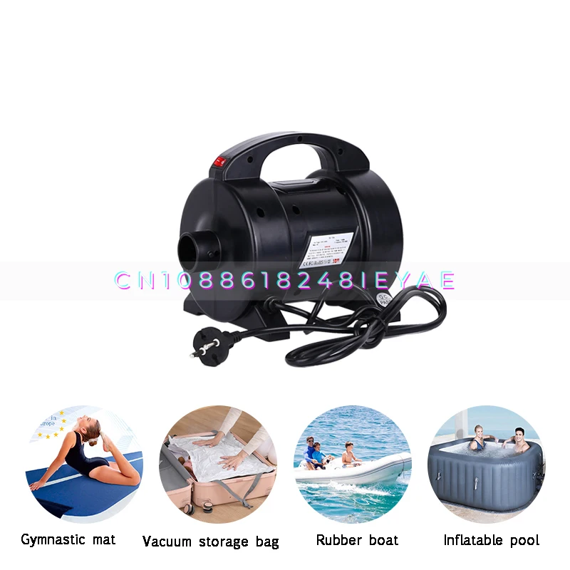 High Pressure 1300w Electric Pump Dual Use Inflator Deflator for Air Cushion Tent Inflation Model Marine Inflatable Pump 110v-24