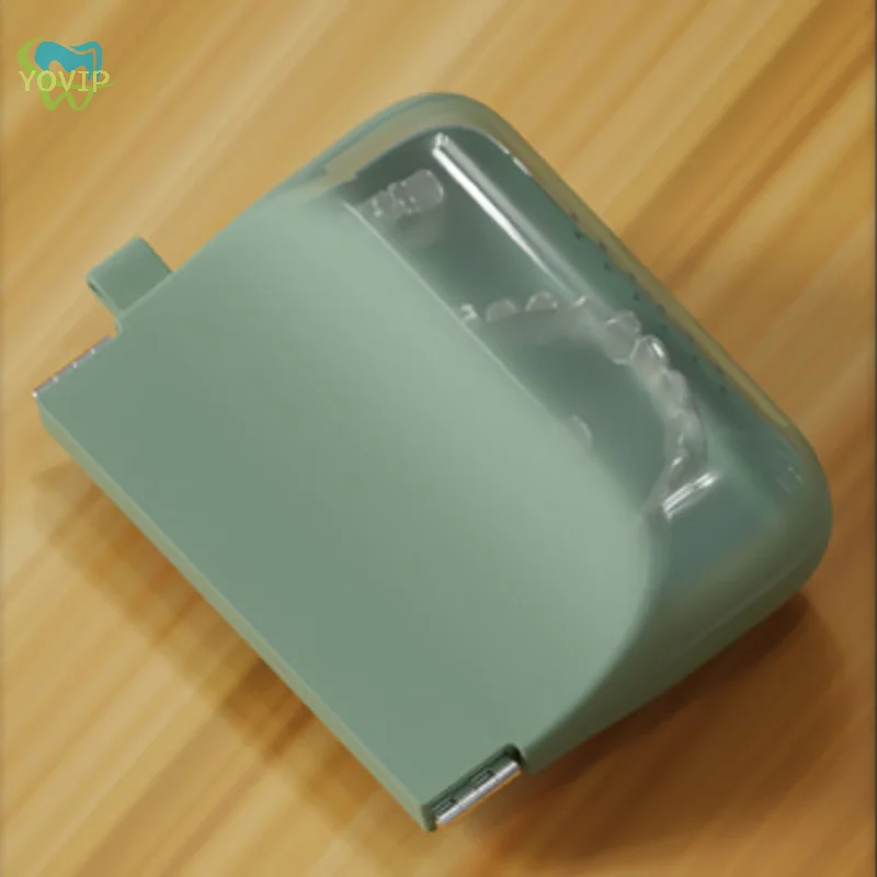 سيليكون حالة وقائية الأسنان الزائفة ، علبة علبة أسنان ، تقويم الأسنان الأقواس ، حالة التجنيب ، فتحات التهوية #4