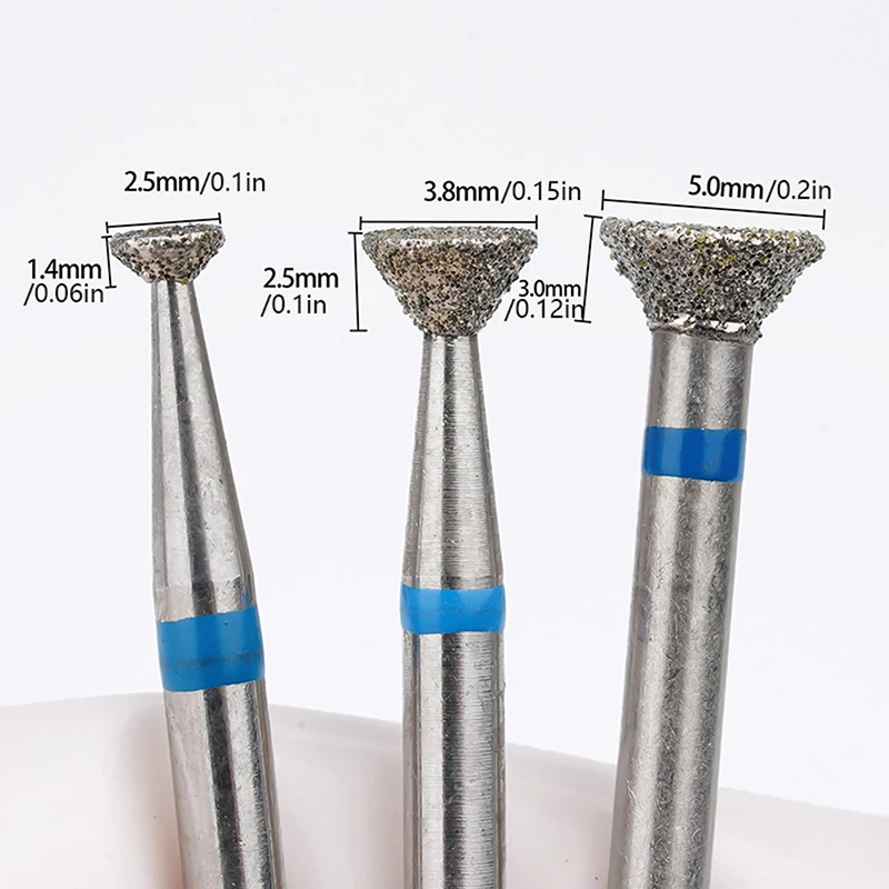 【WHB43】إزالة تلميع فن الأظافر، قرص طحن الأزيز T المطاحن، أداة مثقاب الأظافر الكهربائية الماسية، أداة مانيكير