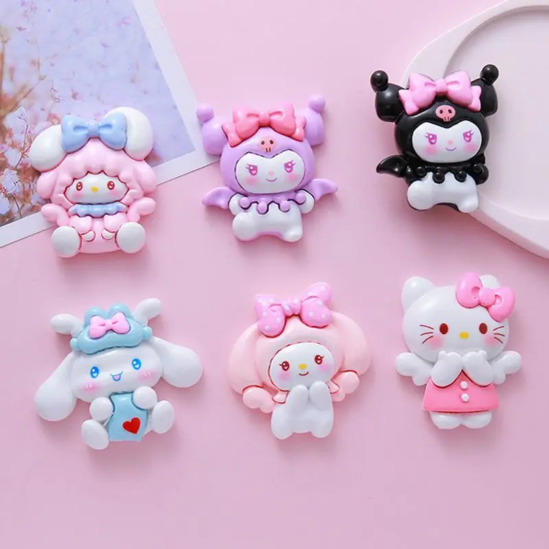 10Pcs Kawaii Cartoon Kitten, Puppy, Konijn Series Flatback Resin Miniatures DIY Phone Shell Patch Cute Hair Accessories Toy