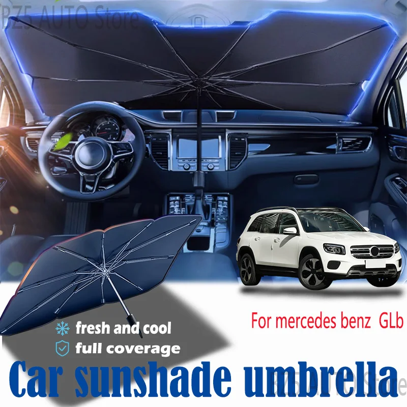 

For mercedes benz Glb front windshield panel, sun visor, summer accessories, heat insulation, sun shading, or sun protection