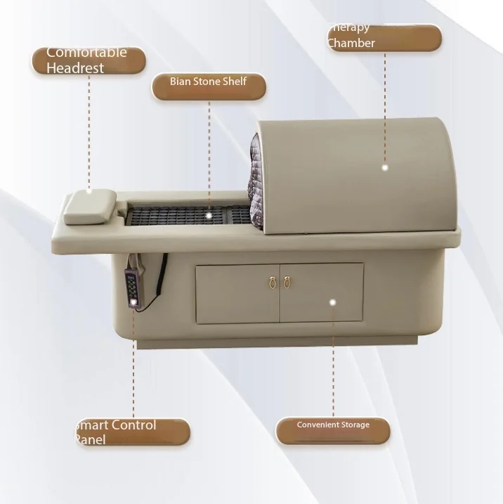Coofull Modern Style Electric Infrared Therapy Bed New Type Leather Furniture for Hotel Massage & Living Room Beauty Salon Use