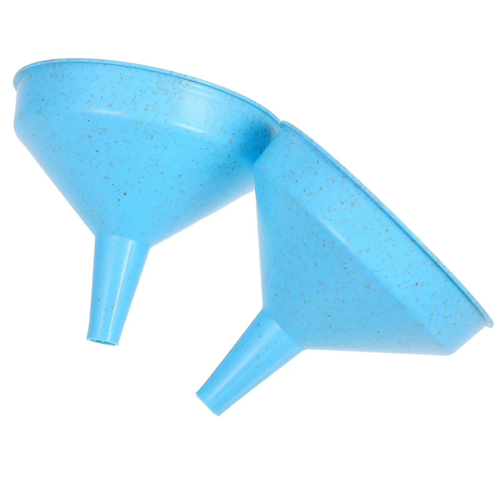 

2 Pcs Handle Funnel Automotive Car Beading Foldable Cooking Spices Liquid Straw Big Canning