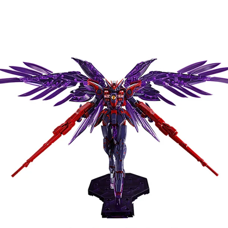 Bandai Originele Doos MG 1/100 WING GUNDAM NUL EW CROSSCONTRASTCOLORSCLEAR Wit Anime Volledige Action Assembly Figuur Model Speelgoed Gift