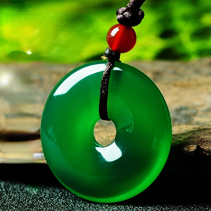 

Safe Buckle Chalcedony Safe Buckle Jade Pendant Bracelet Necklace Agate Safe Buckle Pendant