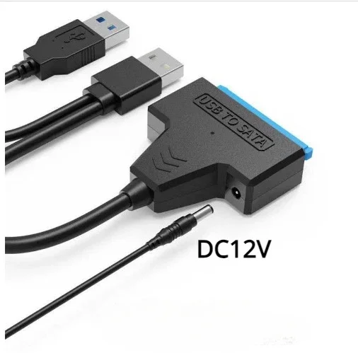 Sata to USB 3.0および2.0ケーブル,2.5インチ外部ハードドライブ,hdd,ssd,3 22ピンアダプター,sata IIIコード,最大6 gbps