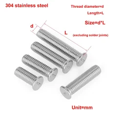304 Stainless Steel Spot Welding Screws/Welding Stud Screws M3M4M5M6M8