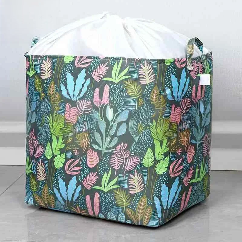 

Large Capacity Cotton Linen Storage Bag for Clothes And Quilts Waterproof Moisture Proof Foldable Creative Style Home Dustproof