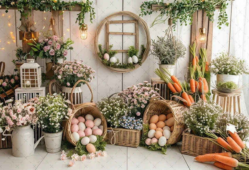 Фон для фотосъемки Mehofond, весенняя Пасха, арка в стиле бохо, цветочные яйца, детский торт на день рождения, портретный декор, фон для фотостудии